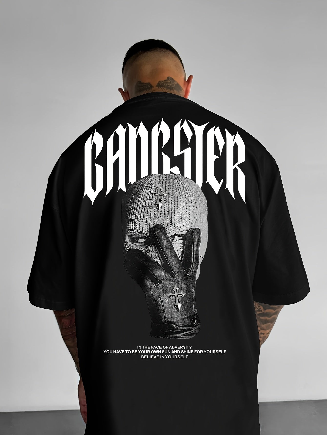 Streetwear Geometric Gangster T-Shirt